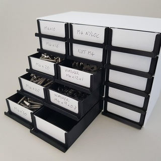15 Schublade Teile Lager Kabinett Truhe klein Box Schmuck Boxen 3d print model - Mito3D