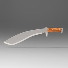 15 polegadas tático Kukri faca Espiga 3d print model - Mito3D