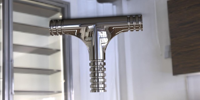 15 mm Joint Wasser Rohr Verbinder Grün Wasserrohr Gebäude 3d print model - Mito3D