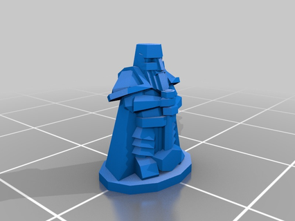 15mm low-poly dwarf d&d dnd pathfinder dd dungeons dragons dwarven sword fighter lord rings lotr low poly miniature npc paladin rpg warrior 3d printing 3d print model - Mito3D