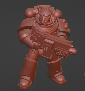 15mm maximillian armor gmo super soldiers Game sci-fi heresy 40k 30k space marine crusade 3d print model - Mito3D