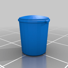 15mm plastic garbage can game toy accessories wargaming tabletop 3d print model - Mito3D