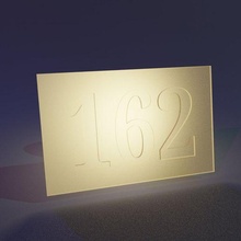 162 house number light plate replacement replacement_parts 3d print model - Mito3D
