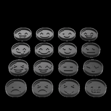 16x cookie cutter emoji-set tool Niedlich Spaß komisch emoji Küche 3d print model - Mito3D