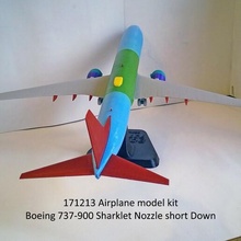 171213 boeing 737 900 Haifisch Flugzeug 600 700 800 Airbus 3d print model - Mito3D