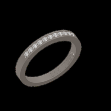 17 alliance 11 15mm - gems stone ring set alliances jewelry lot stones jewel jewellery gold casting wax marriage union circle silver art 3d print model - Mito3D
