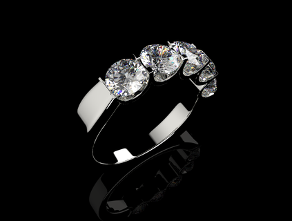 17 mm joyería joya anillo diseño 3d impresión collar pendientes pulsera colgante pendiente Moda Plata esterlina oro chapado 3d print model - Mito3D