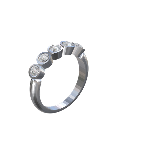 17 ring 5 35mm - gems stone set jewelry alliances lot stones jewel jewellery gold casting wax marriage union circle silver art 3D print model - Mito3D