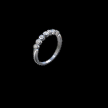 17 ring 7 25mm - gems stone set jewelry alliances lot stones jewel jewellery gold casting wax marriage union circle silver art 3d print model - Mito3D