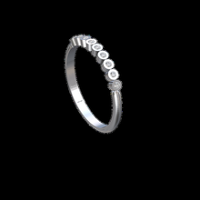 17 anillo 9 13mm gemas Roca conjunto joyería joya alianzas lote piedras oro fundición matrimonio cera Unión 3d print model - Mito3D
