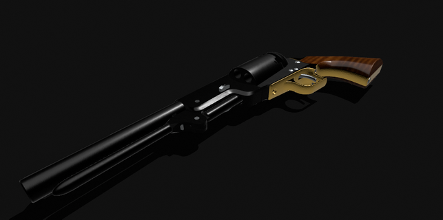 1847 colt walker Game gun revolver toy toy gun colt 3d print gun handgun  3d print model - Mito3D