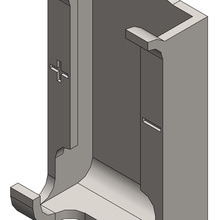 18650 aq dispenser wall hook 3d print model - Mito3D