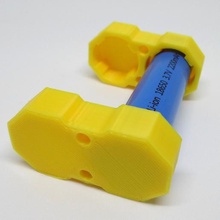 18650 battery holder tool lipo 3d print model - Mito3D