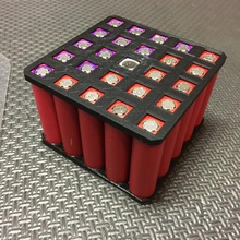 18650 bateria titular de 5x5, 3x3 4x4 2x2, 1x1 ferramenta Suporte para caso a caixa suporte da madewithtinkercad tinkercad porta-ferramentas caixas 3d print model - Mito3D