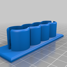 18650 battery stand tool holder electronics 3d print model - Mito3D