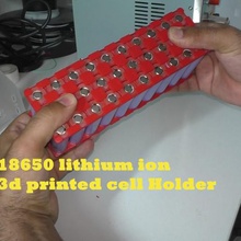 10s3p 18650 hücre tutucu aracı 36v pil lityum iyon 3d baskı 3d print model - Mito3D