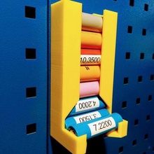 18650 dispenser pegboard battery holder organization 3d print model - Mito3D
