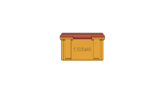 18650 li ion Tamanho bateria caixa 3d print model - Mito3D