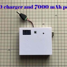 18650 recharger 7000 mah power bank 18650 recharger power bank power station 3d_printing