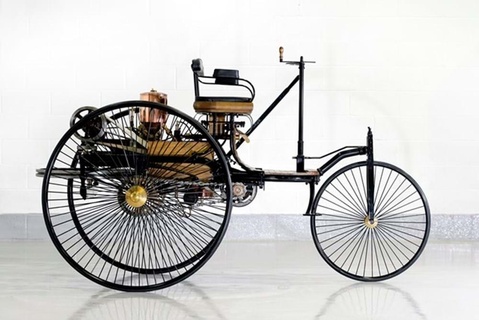 1886 Benz patent motorwagen Fahrrad Motorrad Fahrzeug Räder Biker Sport moto Gang verbieten Engel retro 3d print model - Mito3D