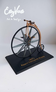 1887's velocipede bicycle miniature model bike gift old school vintage decoration 3d print model - Mito3D