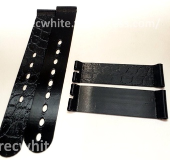 18 mm sehen Gurt Schnalle Leder Textur Band Zubehör 3d print model - Mito3D