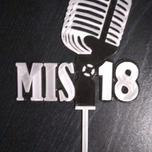 18 années topper microphone anniversaire micro chanteur 3d print model - Mito3D