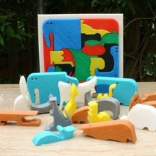 18animals puzzle game puzzles animals 3d print model - Mito3D