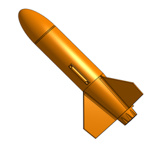 18mm nlt foguete vários hobby esquilo vermelho modelo de voando 3d print model - Mito3D