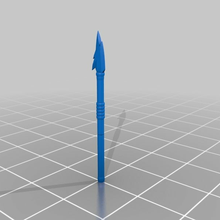 18mm saparak orc spear dd dnd dungeons dragons and pen paper rpg weapon toy 3d print model - Mito3D