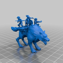 18mm warg goblin platform d&d dd pen paper rpg toy 3d print model - Mito3D