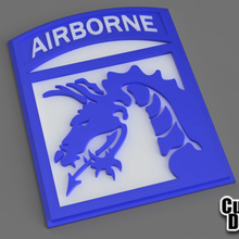 18 xviii airborne corps distintivo moda badge 3d print model - Mito3D