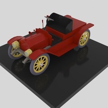 1904 lambrois jouet voiture ancienne 3d print model - Mito3D