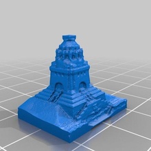 1913 monumento battaglia nazioni Lipsia Germania architettura tavola gioco tavolo giochi Accessori edificio edifici storia miniatura miniature scansione scanner 3d print model - Mito3D