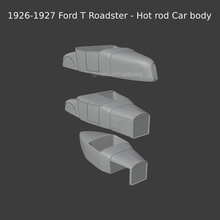 1926 1927 Ford Roadster heiß Stange Wagen Körper Geschwindigkeit Woche Bonneville Sammlerstück Modell Modellauto Hobby retro klassisch Jahrgang Druckguss Räder 1 32 Streichholzschachtel 3d print model - Mito3D