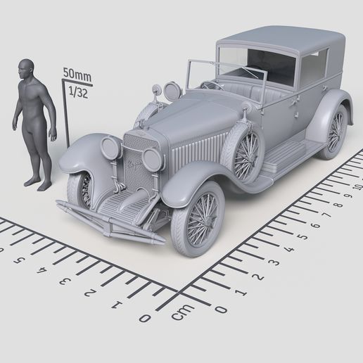 1930 hispano suiza h6c 3D print model - Mito3D