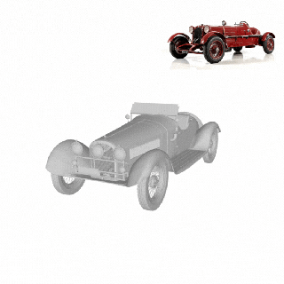 1931 alfa Romeo 6c 1750 gran Sport Spiel 3d print model - Mito3D