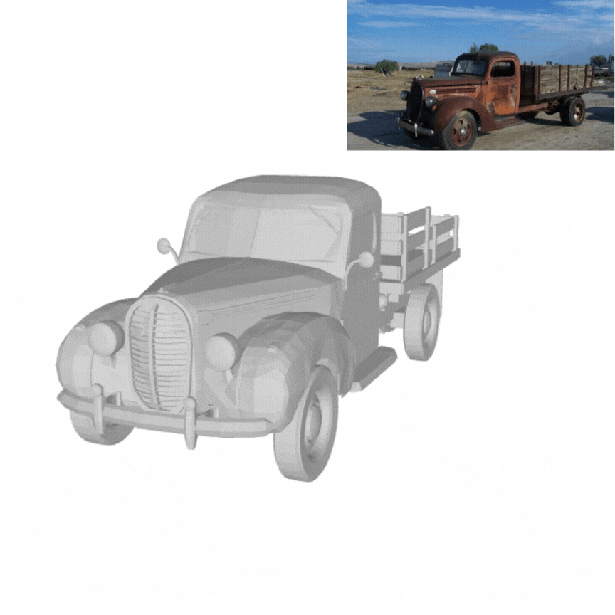 1938 vado 1 2 tonelada camión juego 3D print model - Mito3D