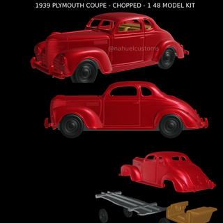 1939 Plymouth coupe doğranmış 1 48 model takım 3d print model - Mito3D