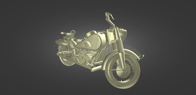 1941 bmw r-75 bike motorbike motorcycle vehicle wheels biker sport moto gang outlaw angels retro 3d print model - Mito3D