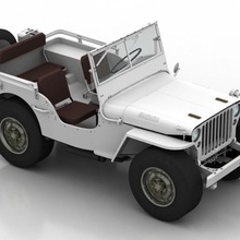 1945 willys jeep mb forza horizon vários modelo de carro a modelagem ford exército militar 3d print model - Mito3D