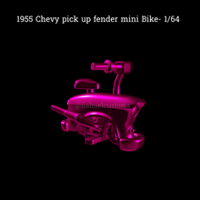 1955 chevy pick fender mini bike- 1 64 chevrolet model kit custom diecast rc bike 1956 hot wheels matchbox tomica greenlight 3d print model - Mito3D