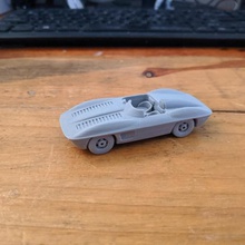 1958 chevrolet corvette stingray racer concept game racing vehicle miniature toy car scalemodel 3d print model - Mito3D