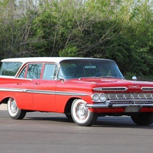 1959 chevrolet ımpala vagon oyun 1957 1958 1960 50 60 Amerikan arabası çünkü chevy araç 3d print model - Mito3D