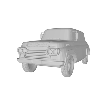 1960 Ford panel kamyon 3d print model - Mito3D