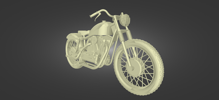 1961 Harley davidson xlr casa bicicletta moto motociclo veicolo ruote motociclista sport banda fuorilegge angeli retrò 3d print model - Mito3D