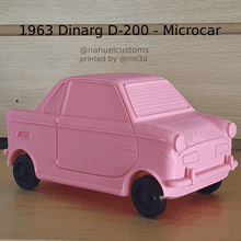 1963 dinarg d 200 microcoche juego argentina argentino córdoba microcupe coche vehiculo mini juguete clásico retro diseño modelo figura Clásico 3d print model - Mito3D