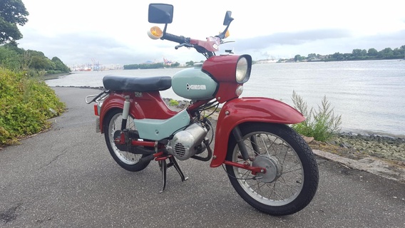 1964 simson sr4 2 Estrela bicicleta moto motocicleta veículo rodas motociclista esporte moto gangue bandido anjos retro 3d print model - Mito3D