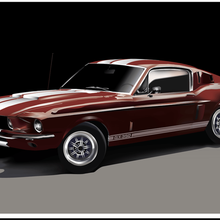 1965 ford mustang hardtop divers voiture 3d print model - Mito3D