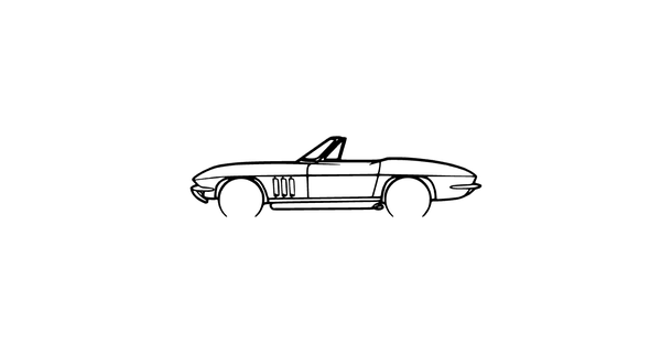 1966 chevrolet corvetta convertibile chevy Raccogliere Vintage zr1 c6 c8 camaro ss chevelle modo eldorado c3 c4 c5 3d print model - Mito3D